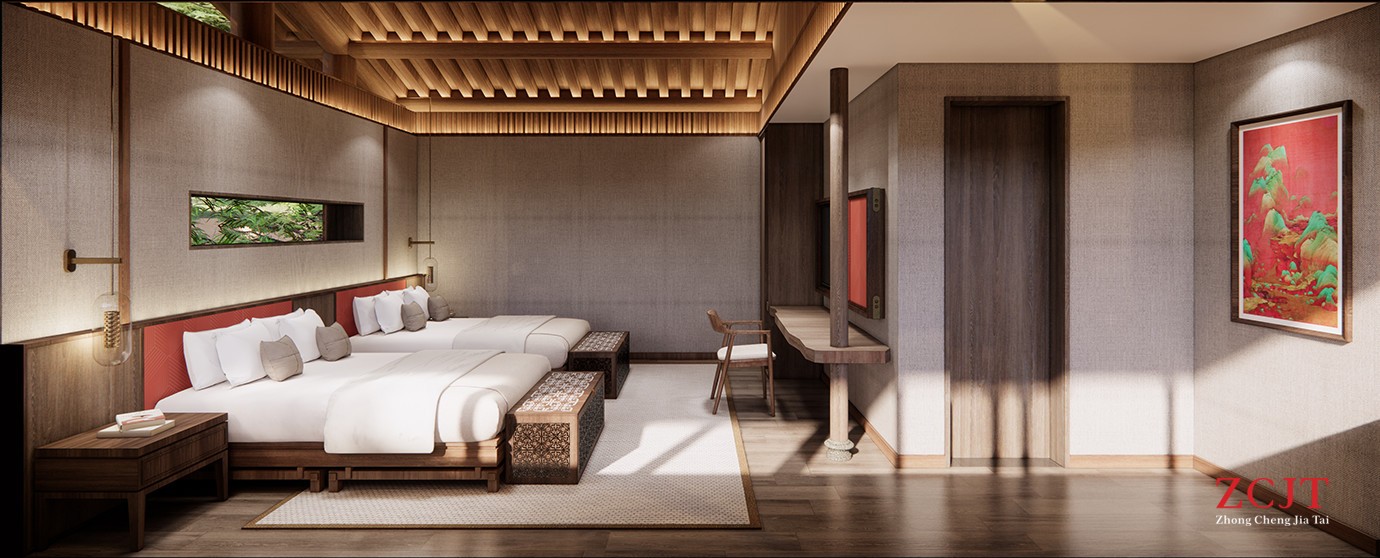 酒店标间客房设计