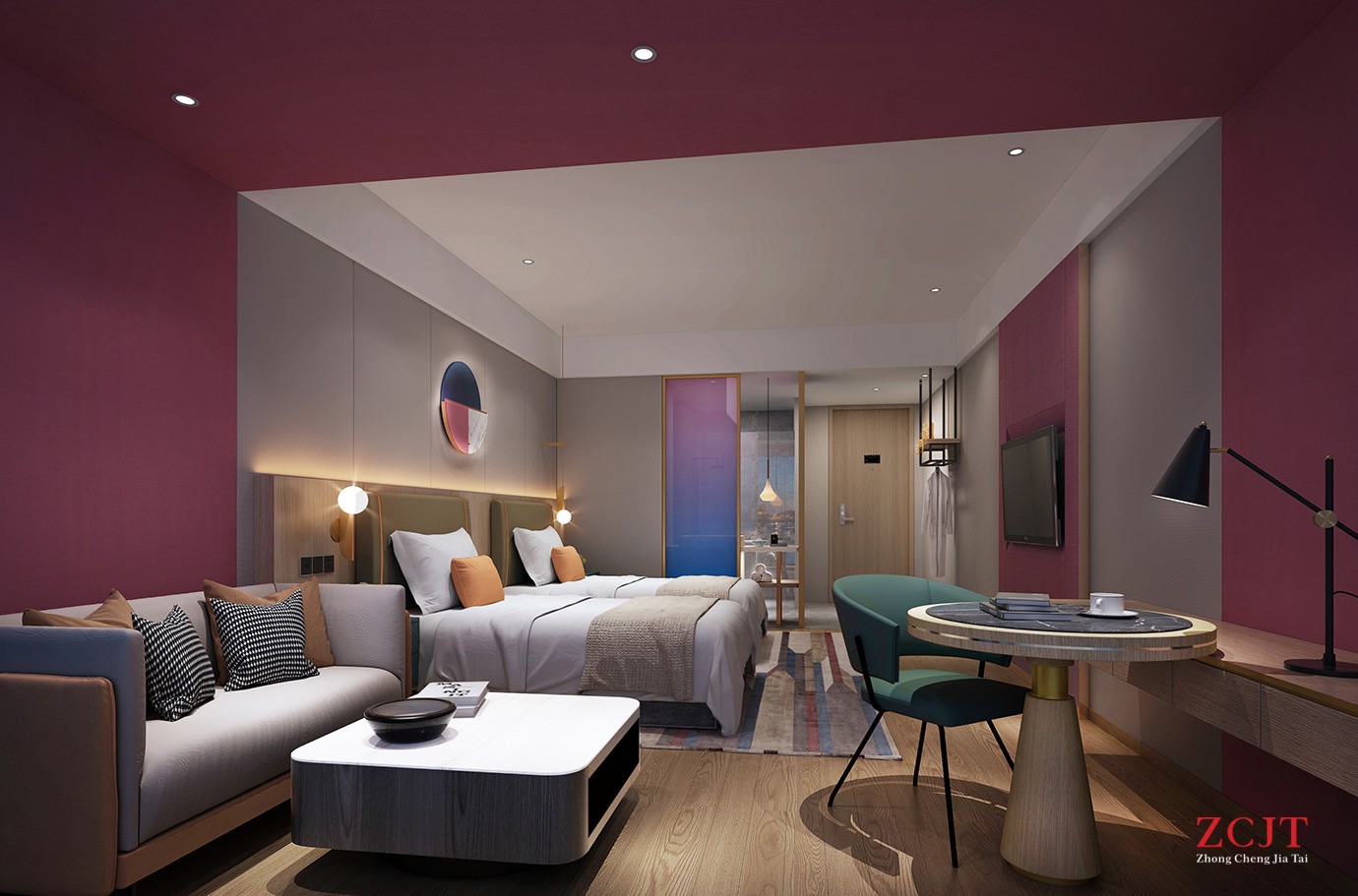 酒店客房装修装饰、客房色彩选择