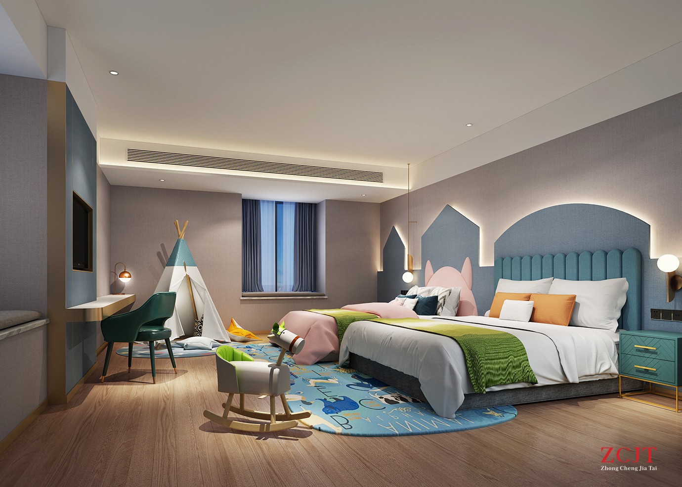酒店儿童客房、酒店亲子客房设计
