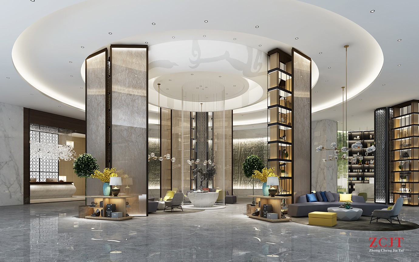 酒店大厅设计、室内空间布局装修