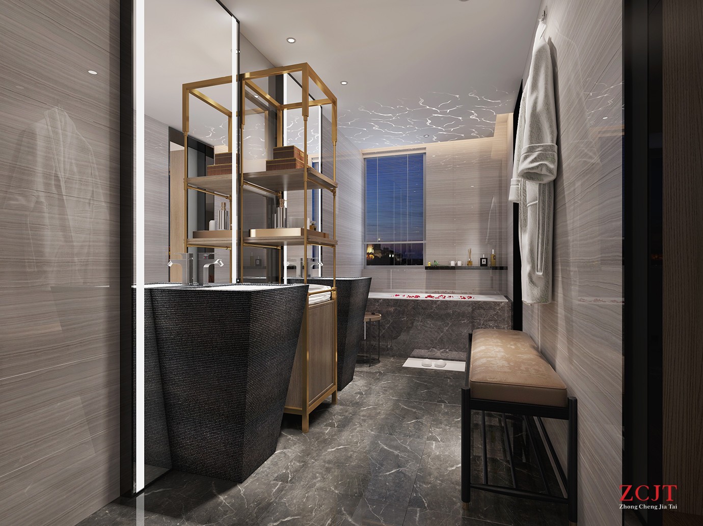 酒店淋浴间设计、室内装修